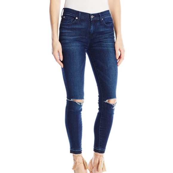 7 for all Mankind Distressed Skinny Jeans - Picture 5 of 5